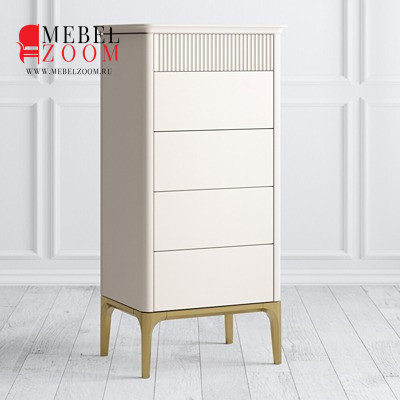 Комод узкий Primo gold 5 ящиков  фото 1 &mdash; MEBELZOOM.RU​ (МЕБЕЛЬЗУМ.РУ)
